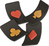 black cards decor