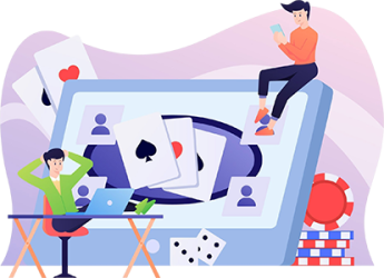 online-gambling-illustration-playing-poker-domino